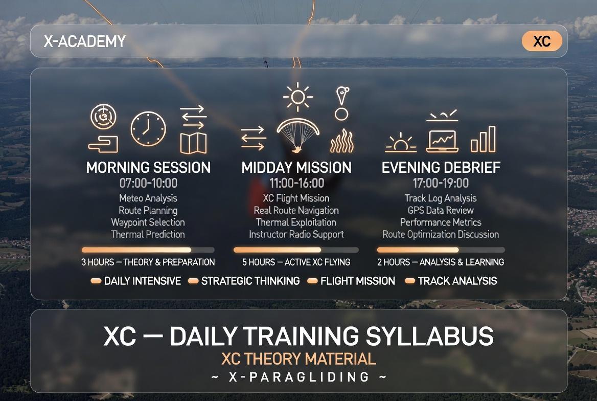 المنهج التدريبي اليومي (أداء XC)